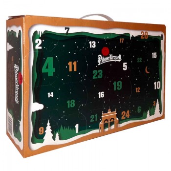 Advent calendar with Pilsner Urquell beer