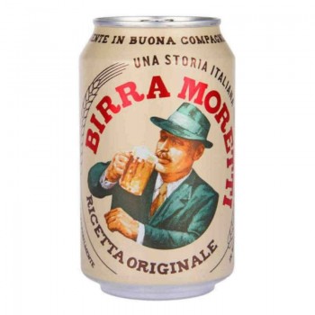 Beer Birra Moretti Ricetta Originale 4,6% in can
